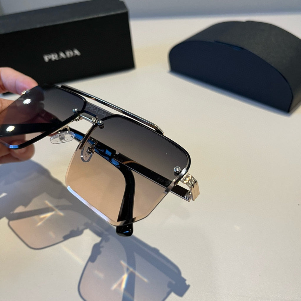 Prada Polarized Fashion Brown Lens Sunglasses for Men - 432078 - detail image 8