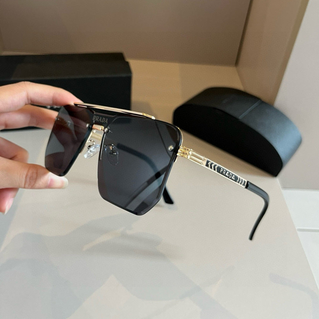 Prada Polarized Fashion Gold Lens Sunglasses for Men - 432079 - detail image 3