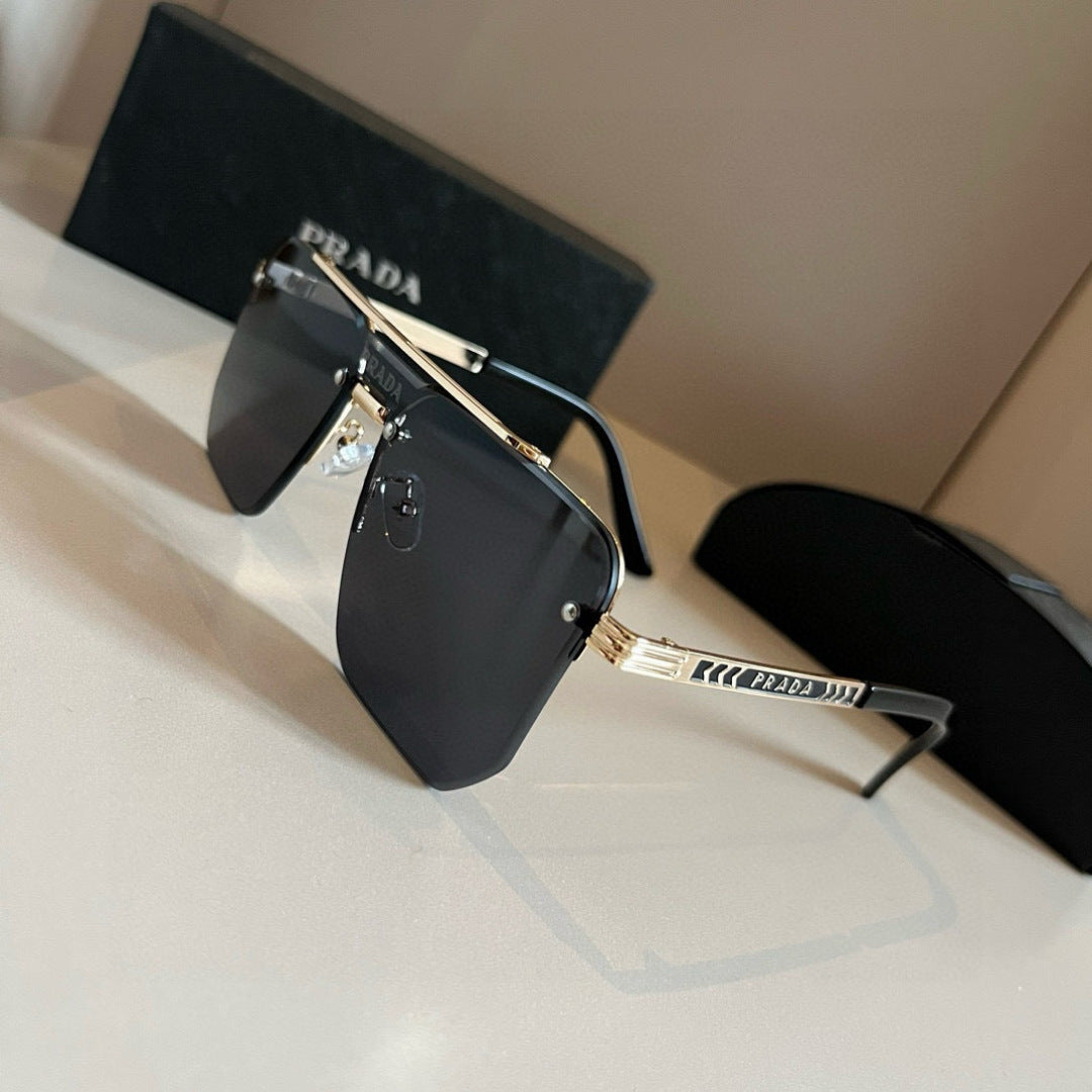 Prada Polarized Fashion Gold Lens Sunglasses for Men - 432079 - detail image 2