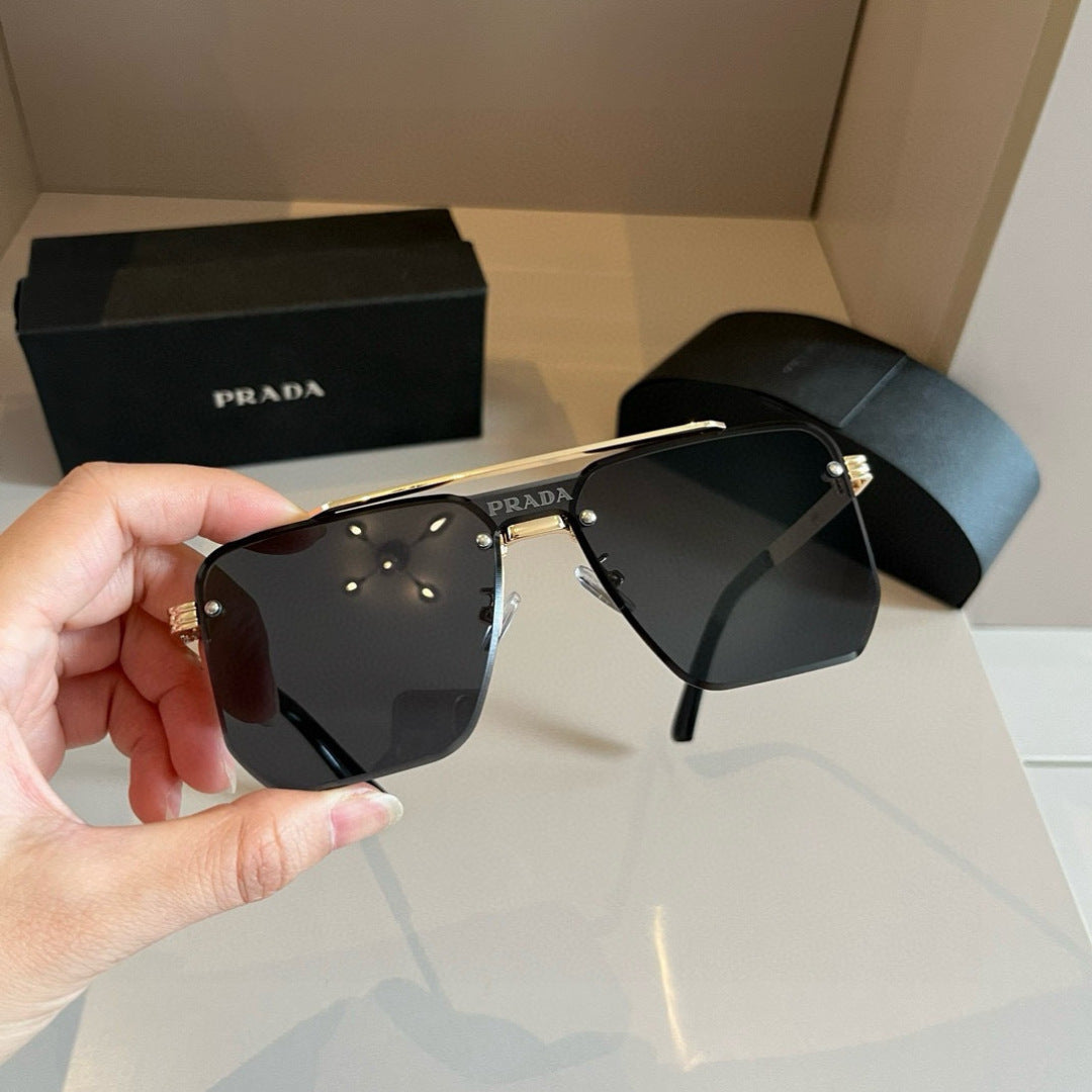 Prada Polarized Fashion Gold Lens Sunglasses for Men - 432079 - detail image 5