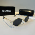 Chanel Metal Fashion Silver Lens Sunglasses for Men & Women - 371665