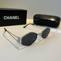 Chanel Metal Fashion Silver Lens Sunglasses for Men & Women - 371666