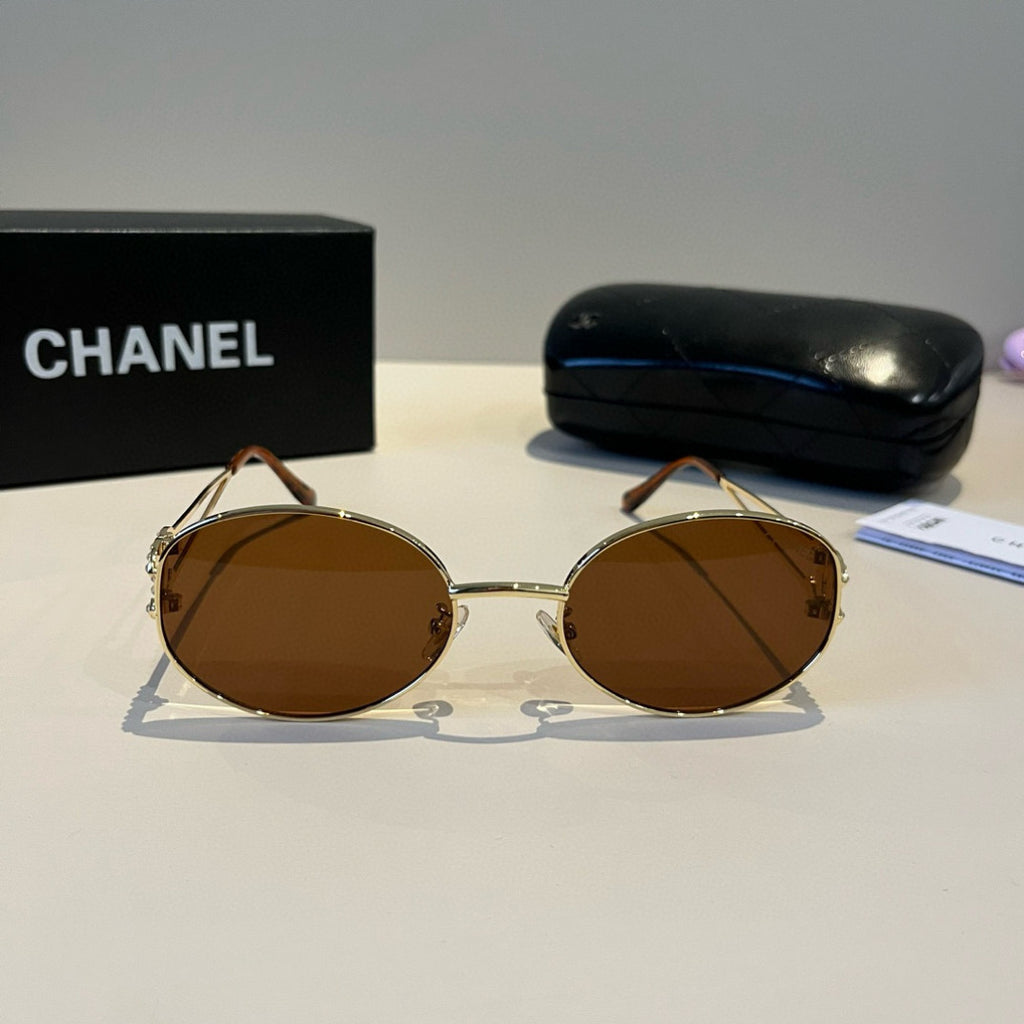 Chanel Metal Fashion Brown Lens Sunglasses for Men & Women - 866992 - detail image 2