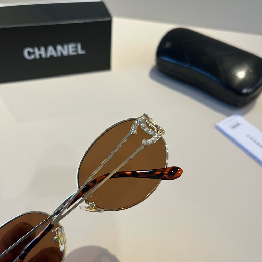 Chanel Metal Fashion Brown Lens Sunglasses for Men & Women - 866992 - detail image 8