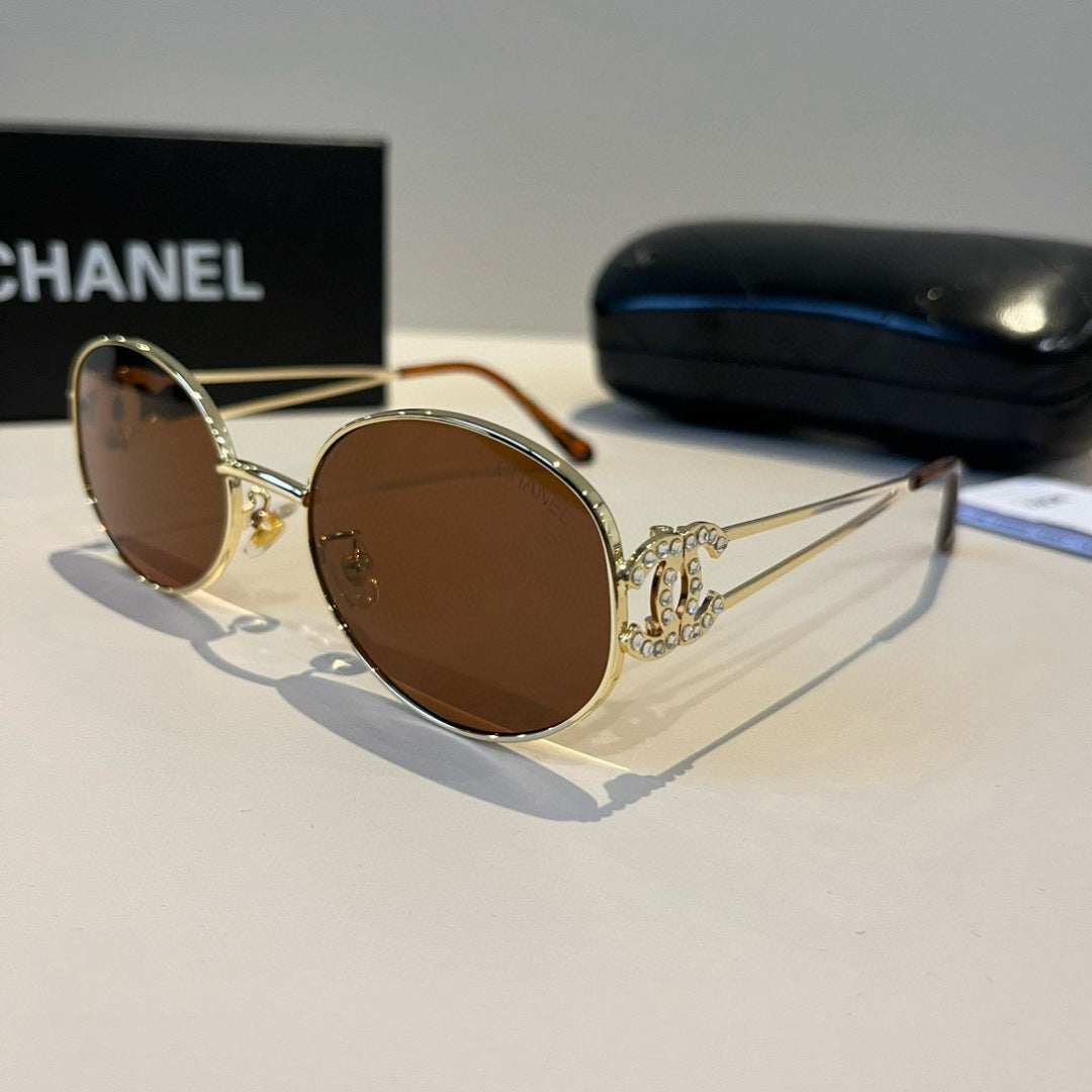 Chanel Metal Fashion Brown Lens Sunglasses for Men & Women - 866992 - detail image 3