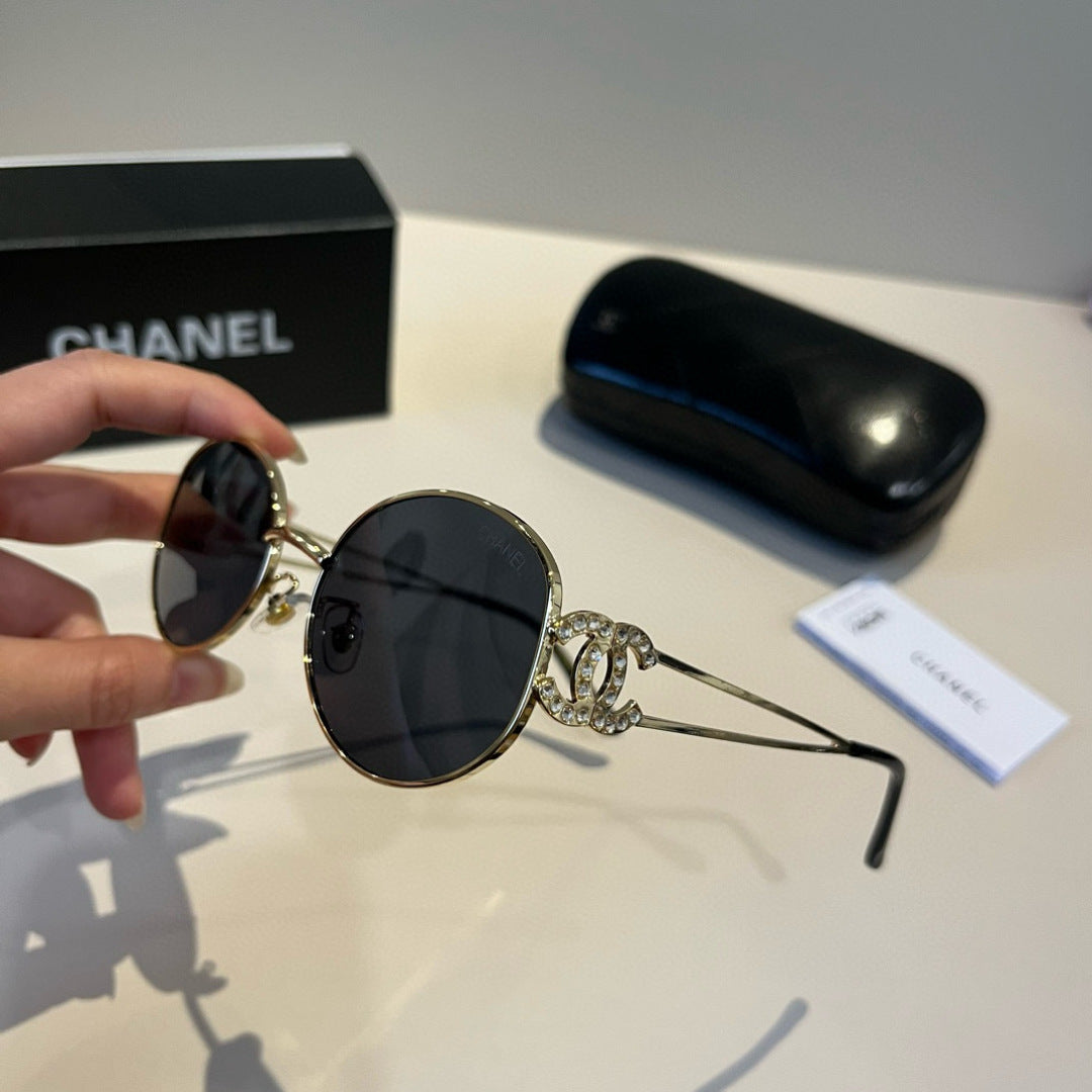 Chanel Metal Fashion Silver Lens Sunglasses for Men & Women - 866993 - detail image 4