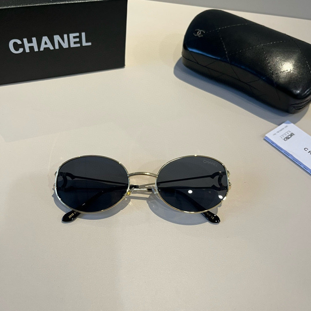Chanel Metal Fashion Silver Lens Sunglasses for Men & Women - 866993 - detail image 5