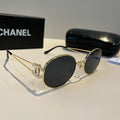 Chanel Metal Fashion Silver Lens Sunglasses for Men & Women - 866993
