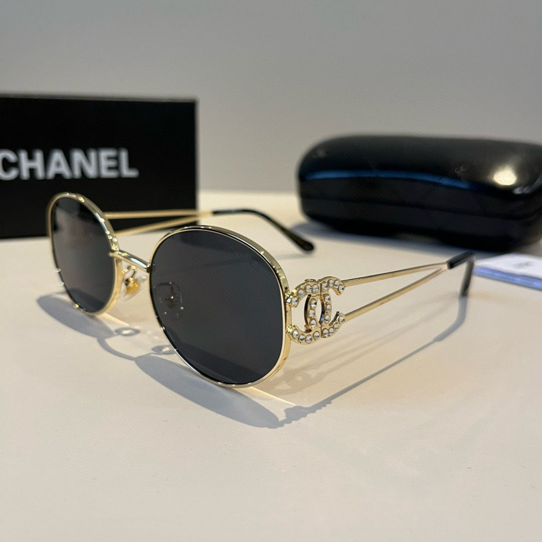 Chanel Metal Fashion Silver Lens Sunglasses for Men & Women - 866993 - detail image 3