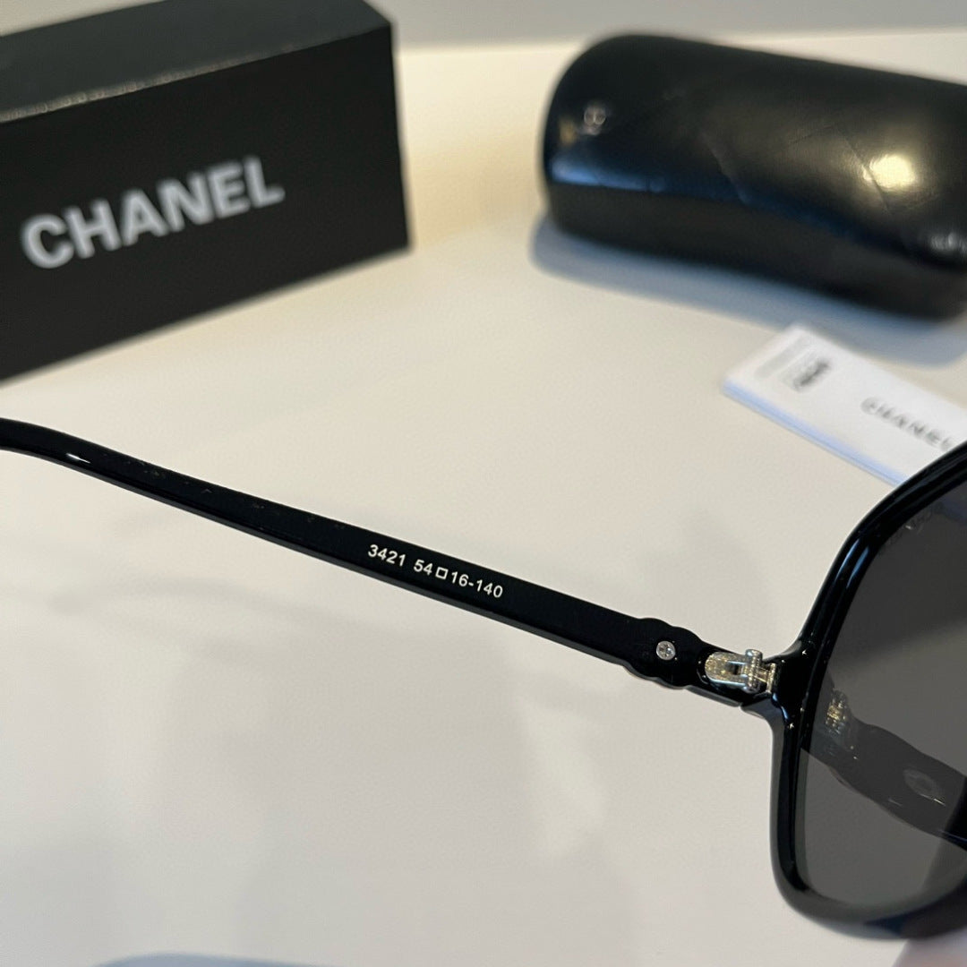 Chanel Blue-Light Fashion Black Lens Sunglasses for Men & Women - 382282 - detail image 10