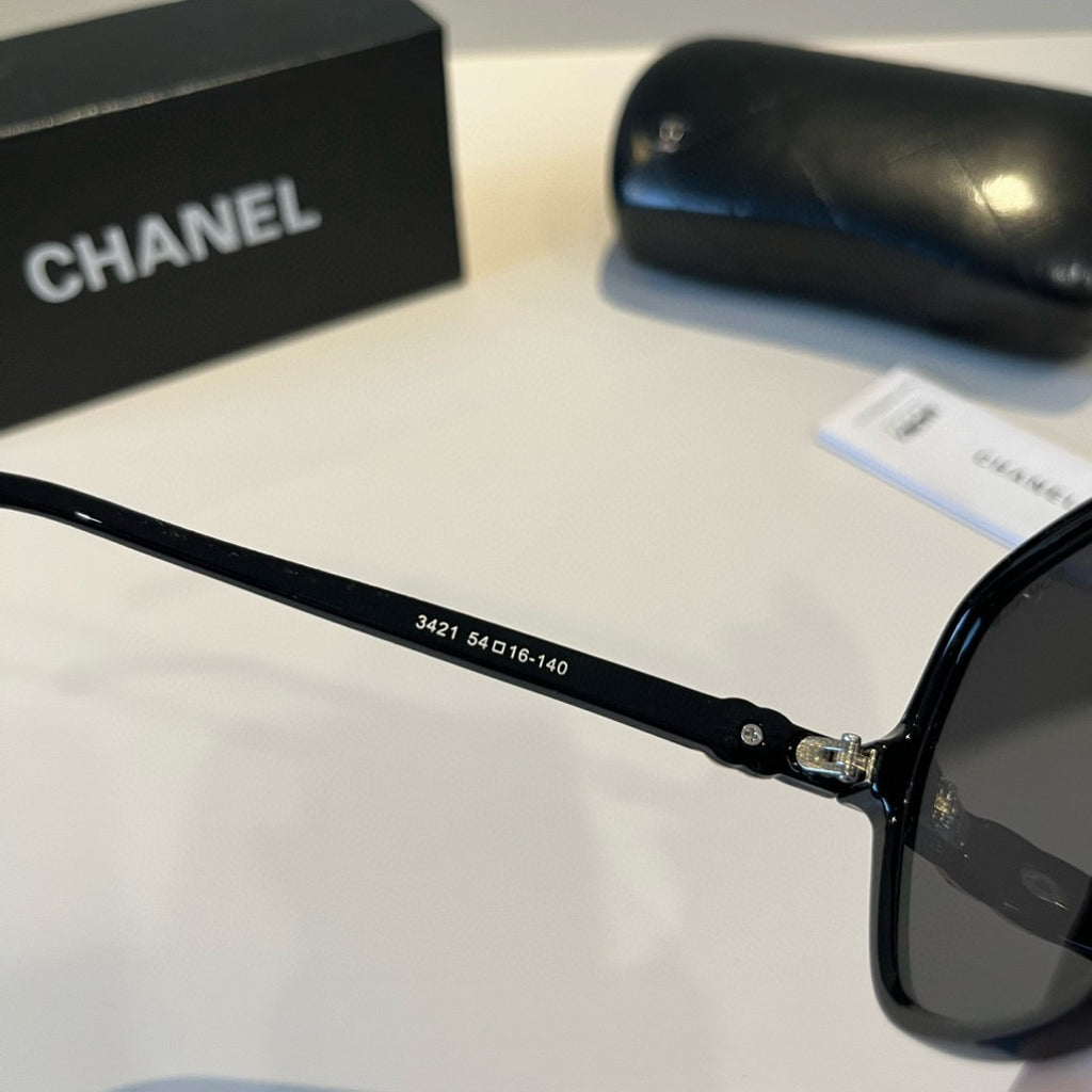 Chanel Blue-Light Fashion Black Lens Sunglasses for Men & Women - 867002 - detail image 10