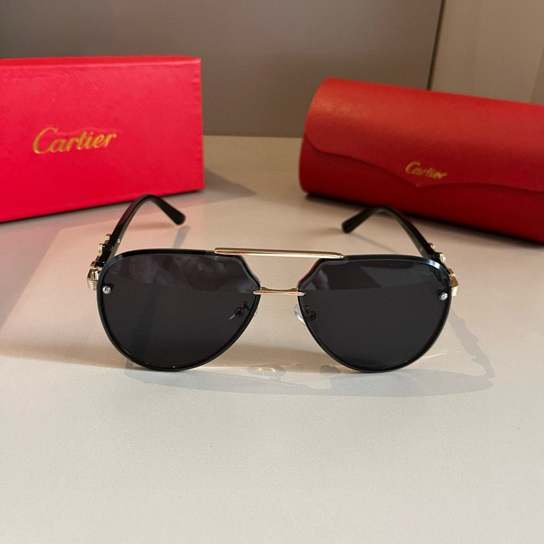 Cartier Metal Fashion Gold Lens Sunglasses for Men & Women - 465768 - detail image 2
