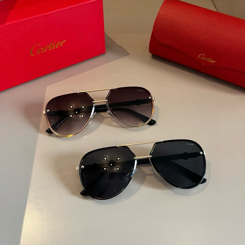 Cartier Metal Fashion Gold Lens Sunglasses for Men & Women - 416005 - detail image 11