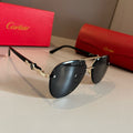 Cartier Metal Fashion Gold Lens Sunglasses for Men & Women - 935084