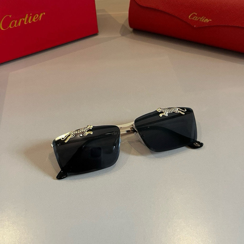 Cartier Lightweight Metal Rimless Gold Lens Sunglasses for Men & Wome - 465770 - detail image 4