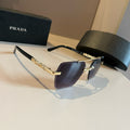 Prada Polarized Fashion Gold Lens Sunglasses for Men - 487098