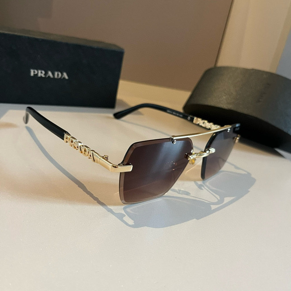Prada Polarized Fashion Brown Lens Sunglasses for Men