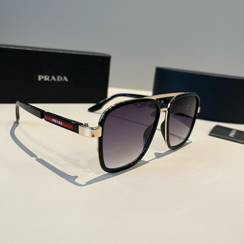 Prada Fashion Black Lens Sunglasses for Men & Women - 449325