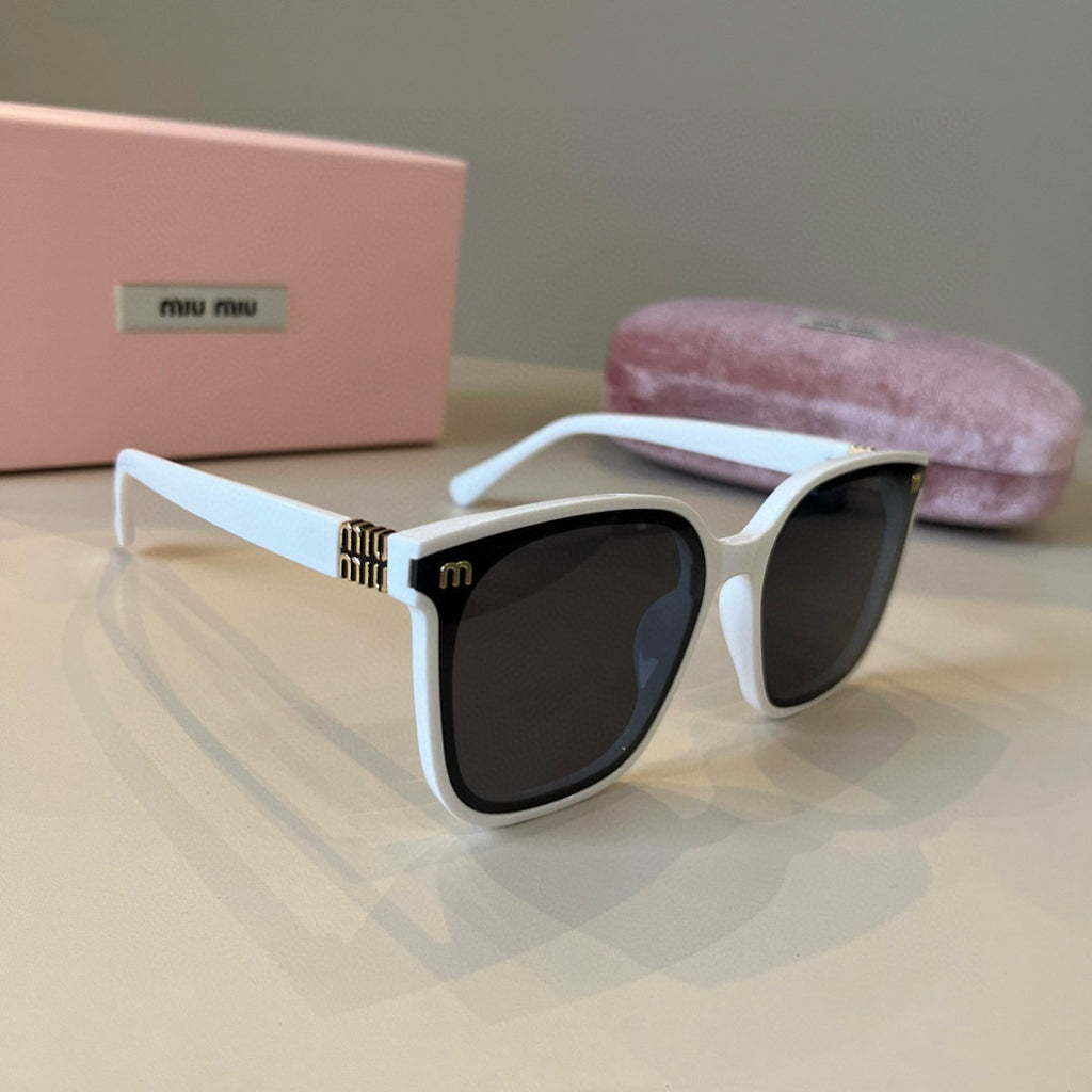 Miu Miu Fashion Silver Lens Sunglasses for Men & Women - 372406