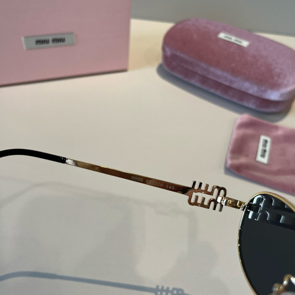 Miu Miu Metal Fashion Red Lens Sunglasses for Men & Women - 432567 - detail image 8