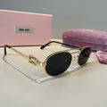 Miu Miu Metal Fashion Red Lens Sunglasses for Men & Women - 432567