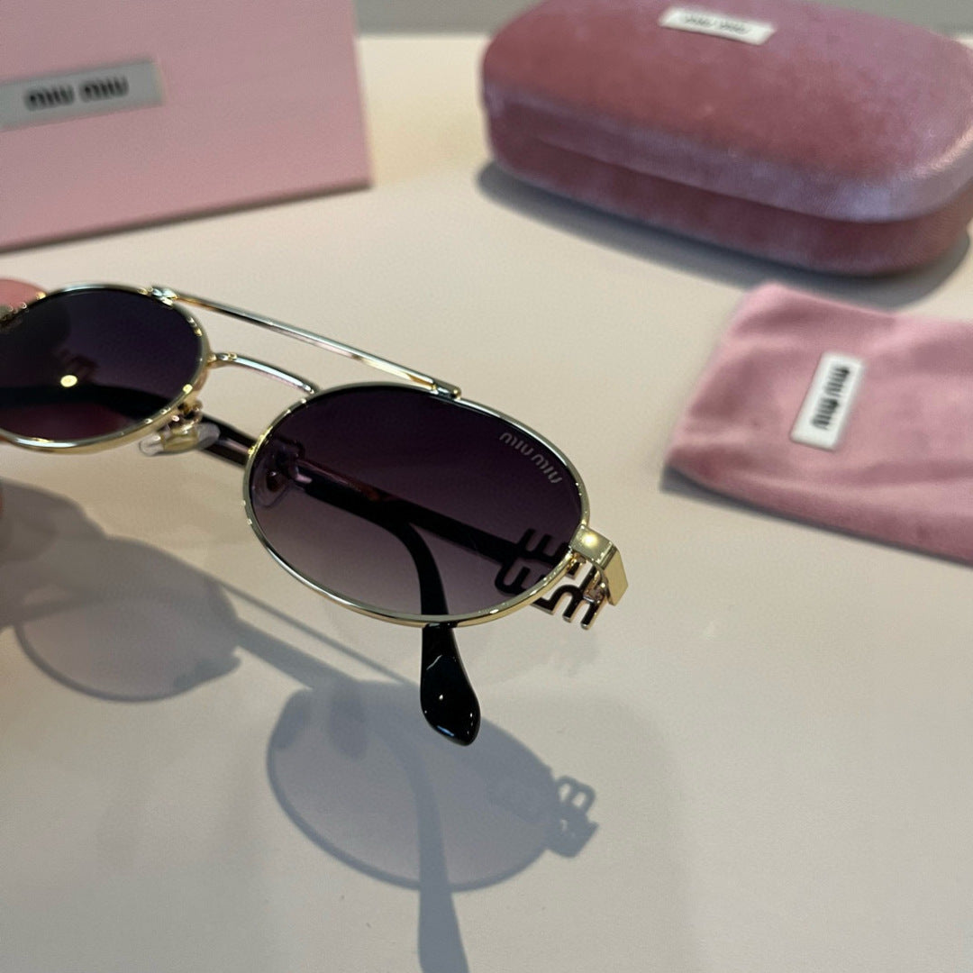 Miu Miu Metal Fashion Brown Lens Sunglasses for Men & Women - 432568 - detail image 5
