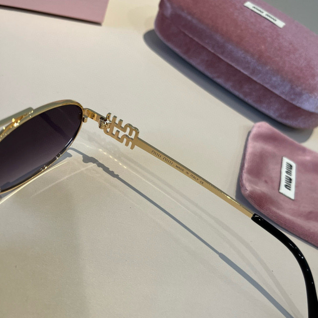 Miu Miu Metal Fashion Brown Lens Sunglasses for Men & Women - 432568 - detail image 7