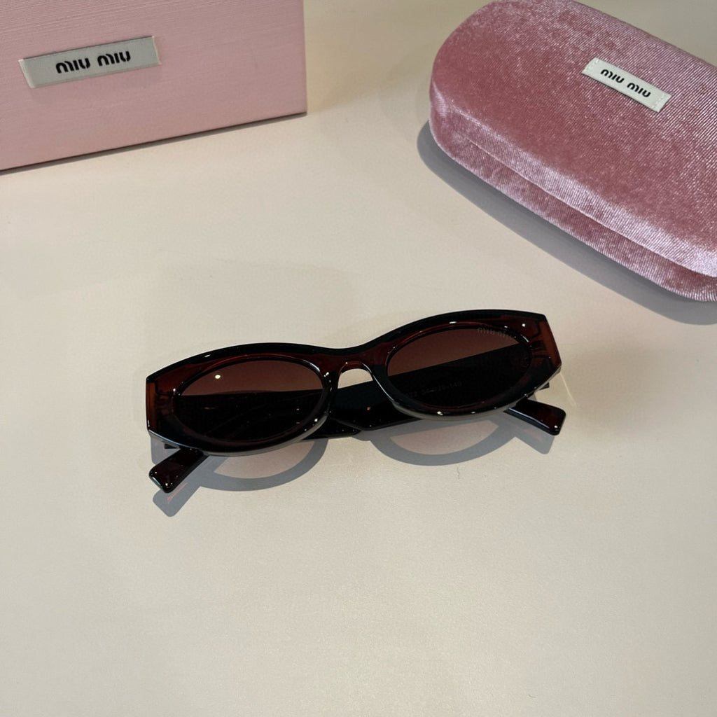 Miu Miu Cat-Eye Black Lens Sunglasses for Men & Women - 372408 - detail image 5