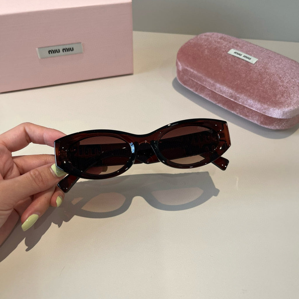 Miu Miu Cat-Eye Black Lens Sunglasses for Men & Women - 372408 - detail image 6