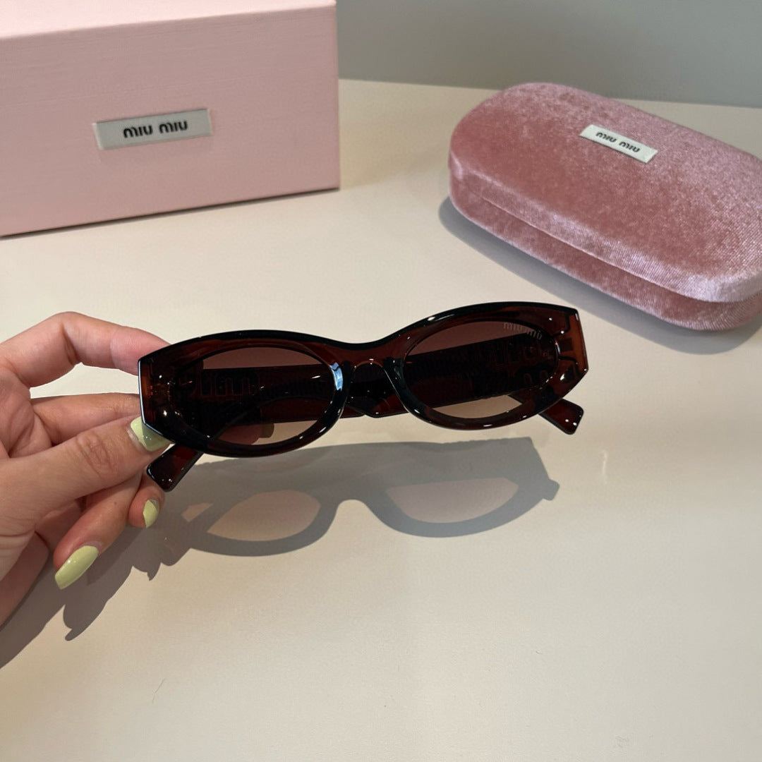 Miu Miu Cat-Eye Black Lens Sunglasses for Men & Women - 372408 - detail image 6