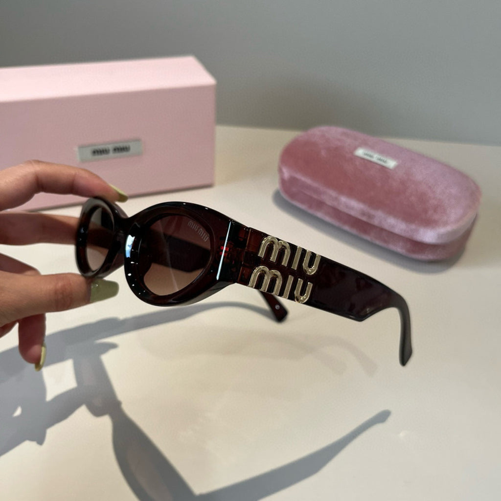 Miu Miu Cat-Eye Black Lens Sunglasses for Men & Women - 372408 - detail image 4