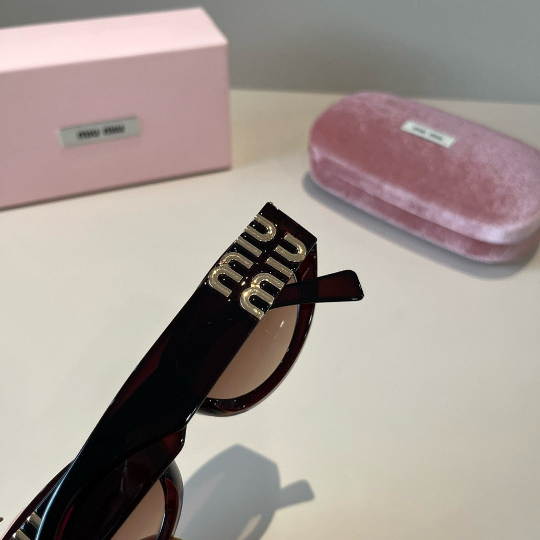 Miu Miu Cat-Eye Black Lens Sunglasses for Men & Women - 372408 - detail image 8