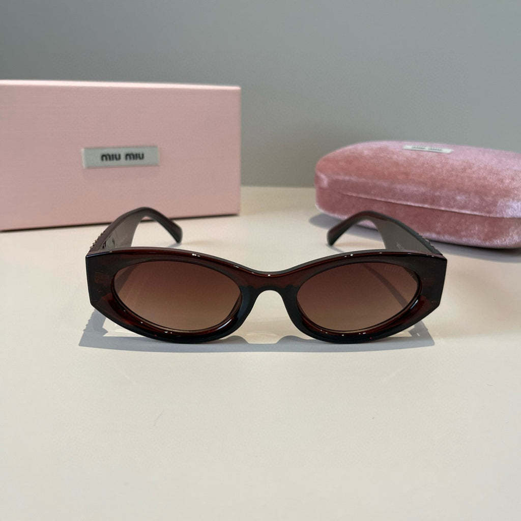 Miu Miu Cat-Eye Black Lens Sunglasses for Men & Women - 372408 - detail image 2