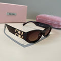 Miu Miu Cat-Eye Black Lens Sunglasses for Men & Women - 372408