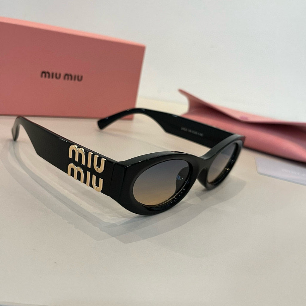 Miu Miu Cat-Eye Silver Lens Sunglasses for Men & Women - 372409