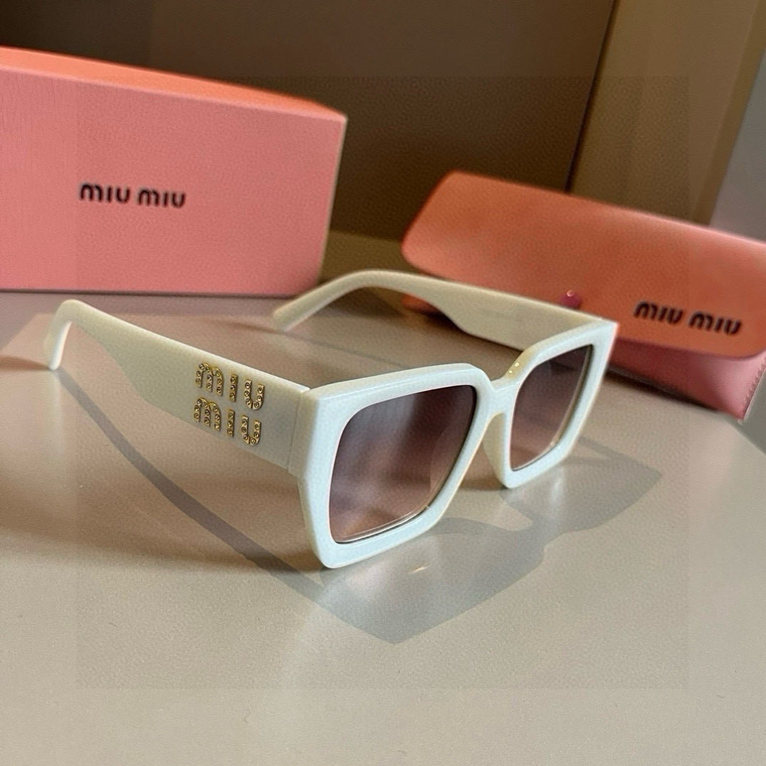 Miu Miu SMUO7S Square Brown Lens Sunglasses for Men & Women