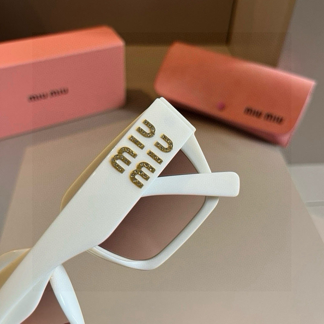 Miu Miu SMUO7S Square Brown Lens Sunglasses for Men & Women - detail image 6