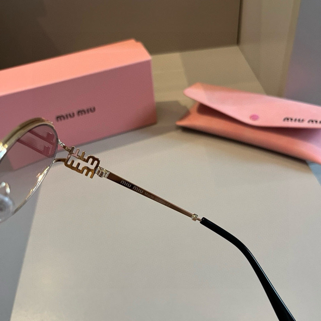 Miu Miu Metal Fashion Silver Lens Sunglasses for Men & Women - 372410 - detail image 7