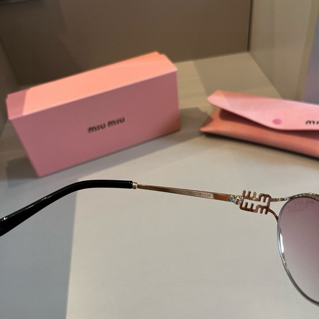Miu Miu Metal Fashion Silver Lens Sunglasses for Men & Women - 372410 - detail image 8