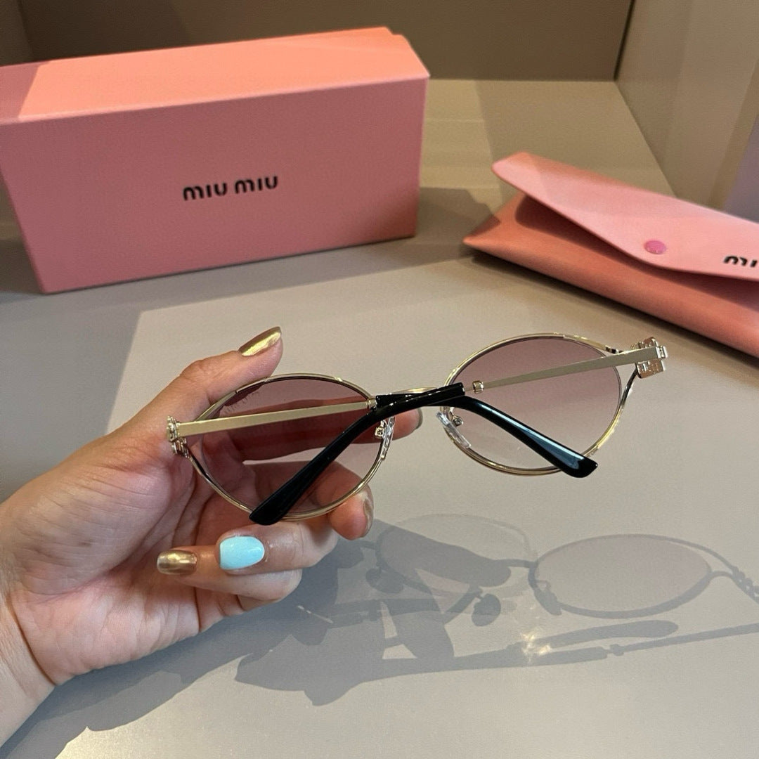 Miu Miu Metal Fashion Silver Lens Sunglasses for Men & Women - 372410 - detail image 6