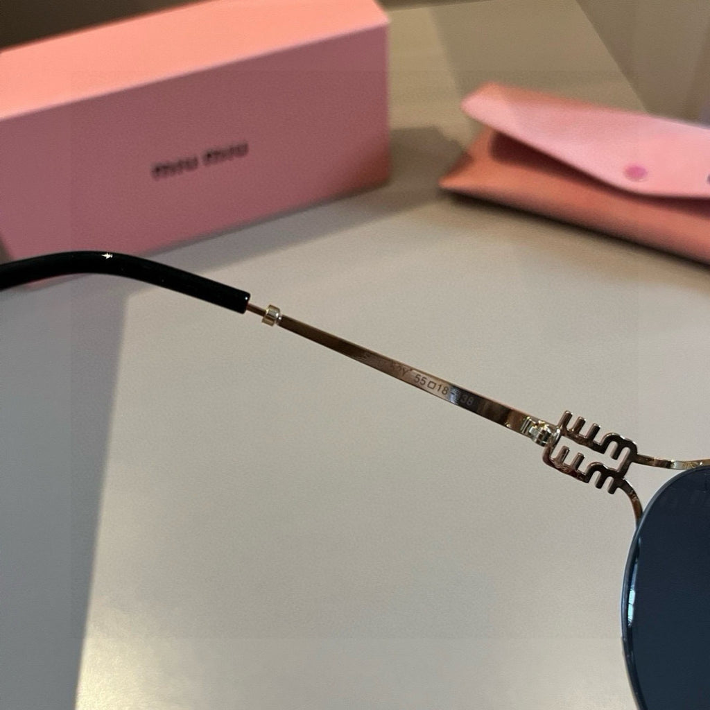 Miu Miu Metal Fashion Brown Lens Sunglasses for Men & Women - 372411 - detail image 6