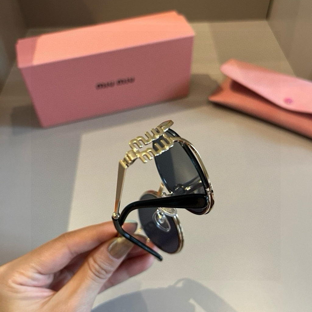 Miu Miu Metal Fashion Brown Lens Sunglasses for Men & Women - 372411 - detail image 4