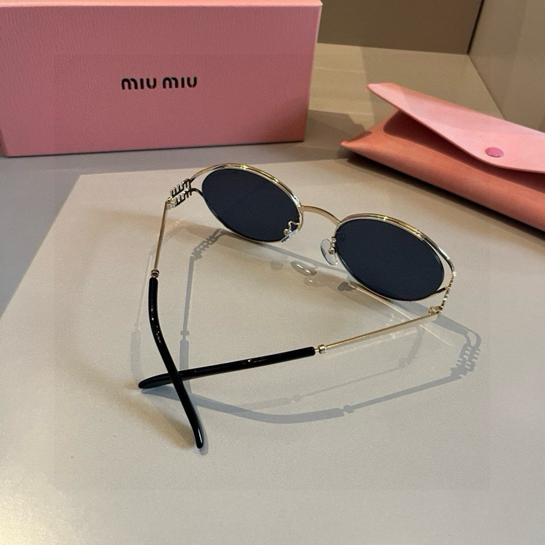 Miu Miu Metal Fashion Brown Lens Sunglasses for Men & Women - 372411 - detail image 5
