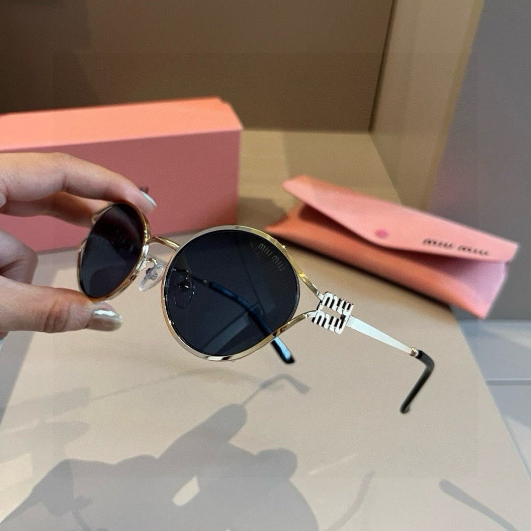 Miu Miu Metal Fashion Brown Lens Sunglasses for Men & Women - 372411 - detail image 3
