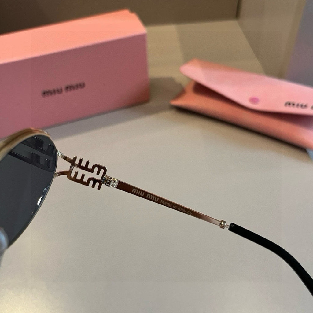 Miu Miu Metal Fashion Brown Lens Sunglasses for Men & Women - 372411 - detail image 7