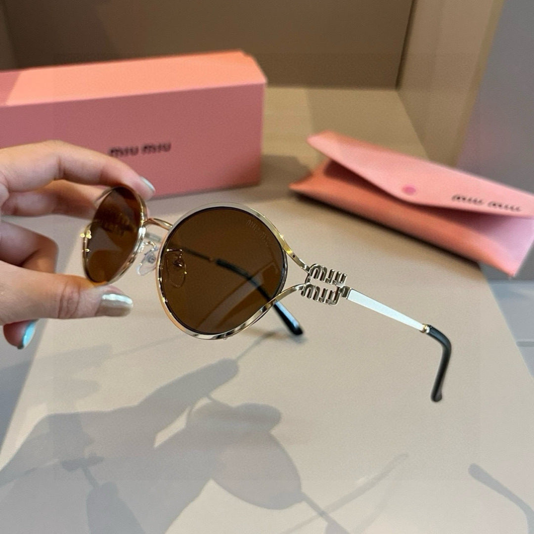 Miu Miu Metal Fashion Brown Lens Sunglasses for Men & Women - 372412 - detail image 6