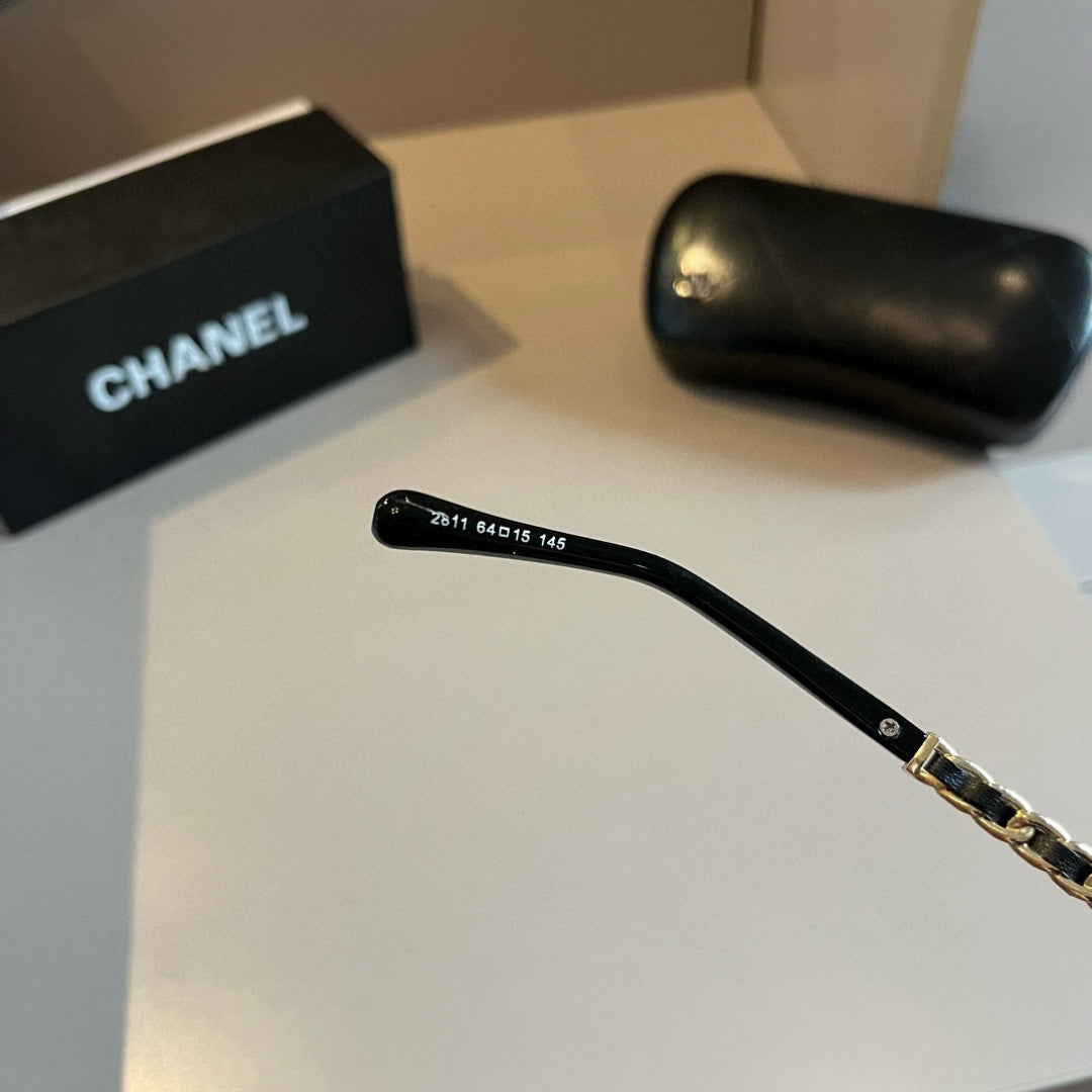 Chanel Oversized Gold Lens Sunglasses for Men & Women - 867043 - detail image 10