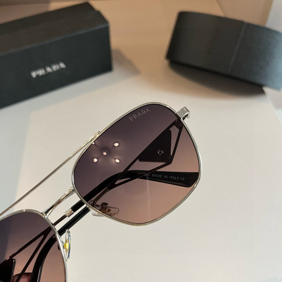 Prada Polarized Fashion Silver Lens Sunglasses for Men - 465591 - detail image 6