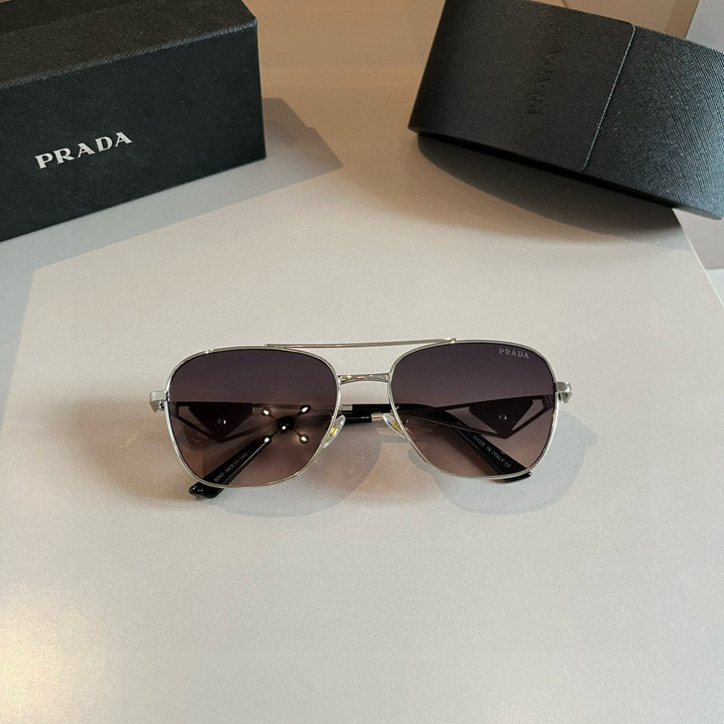 Prada Polarized Fashion Silver Lens Sunglasses for Men - 465591 - detail image 11