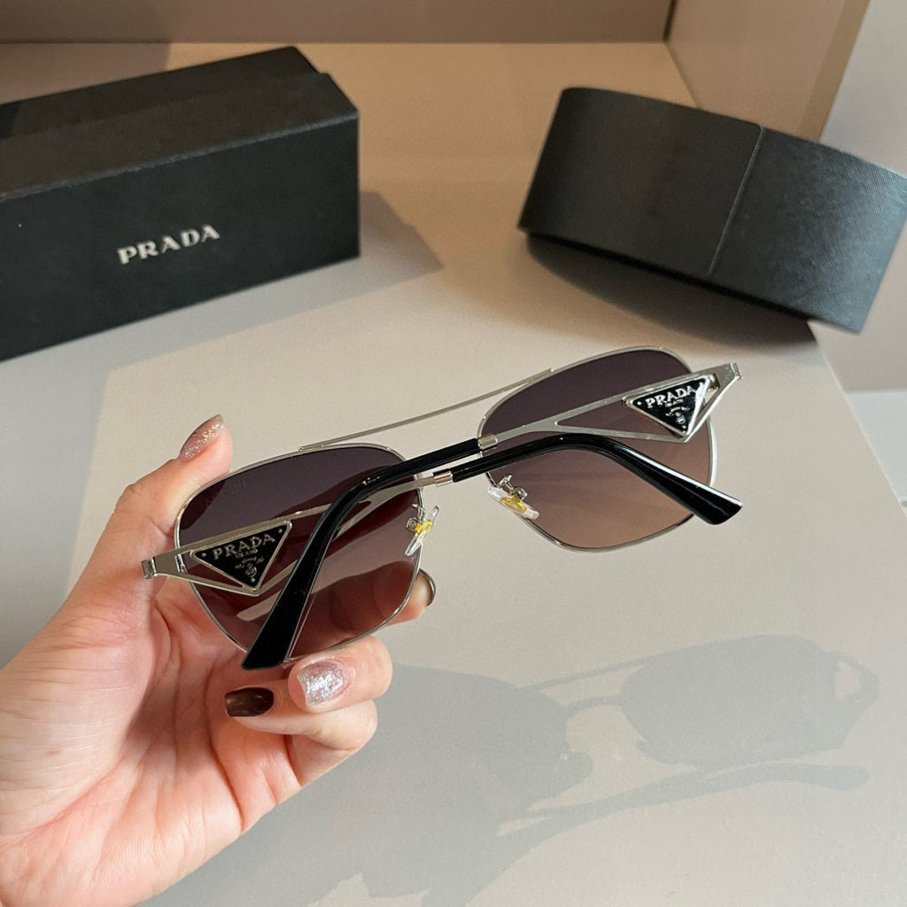 Prada Polarized Fashion Silver Lens Sunglasses for Men - 465591 - detail image 7